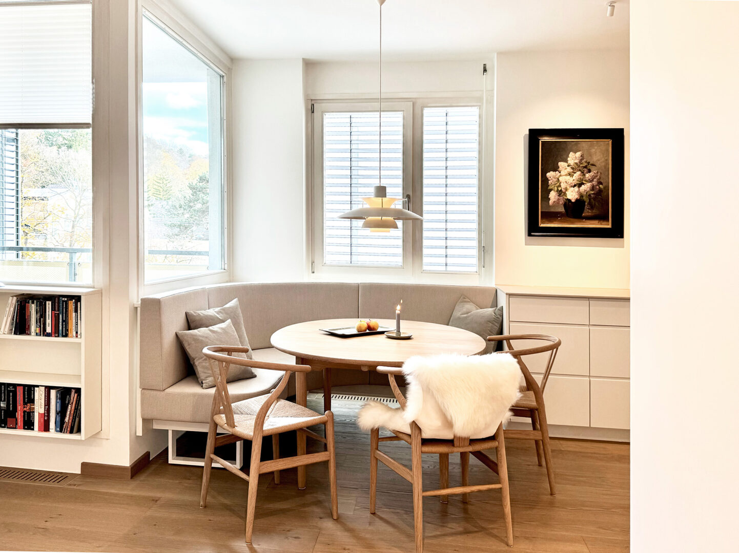 Essecke mit Gemütlichkeit